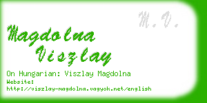 magdolna viszlay business card
